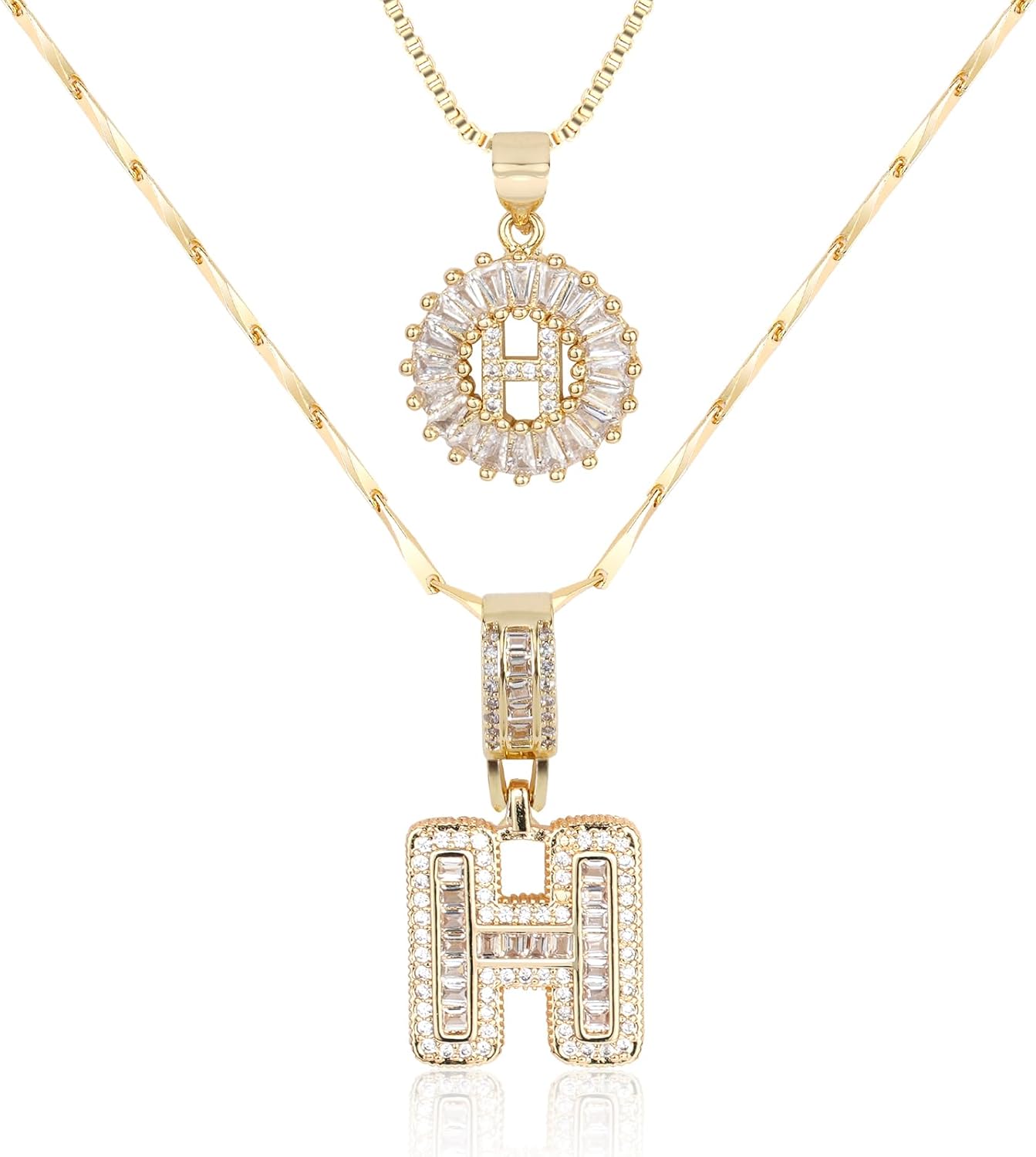 2 Pack Initial Necklace (80% OFF Today!)