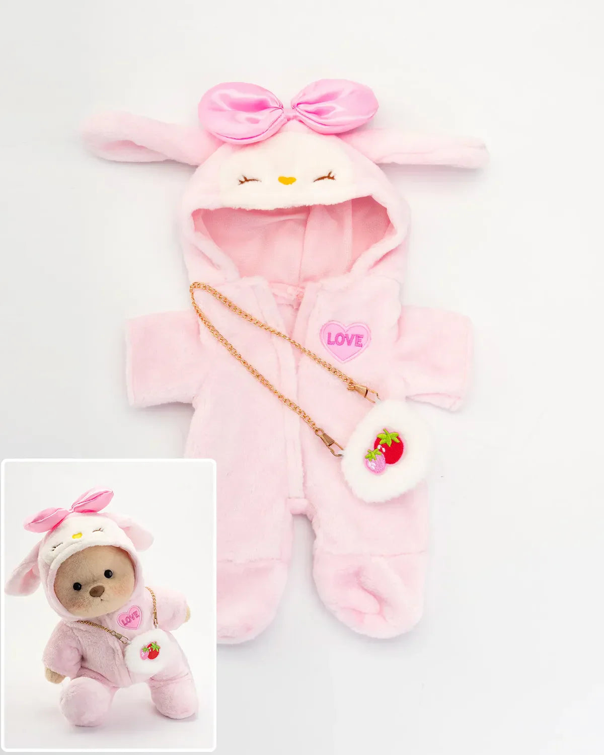 Pinkipop™ Love Strawberry Bear Plush