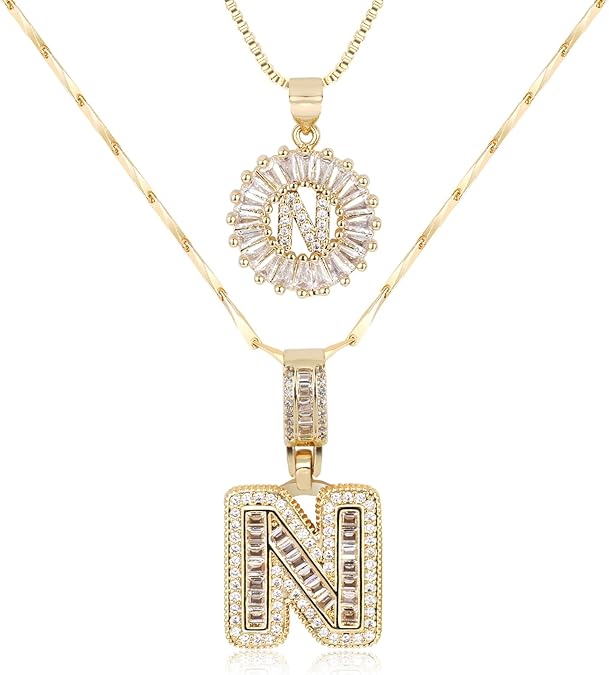 2 Pack Initial Necklace (80% OFF Today!)