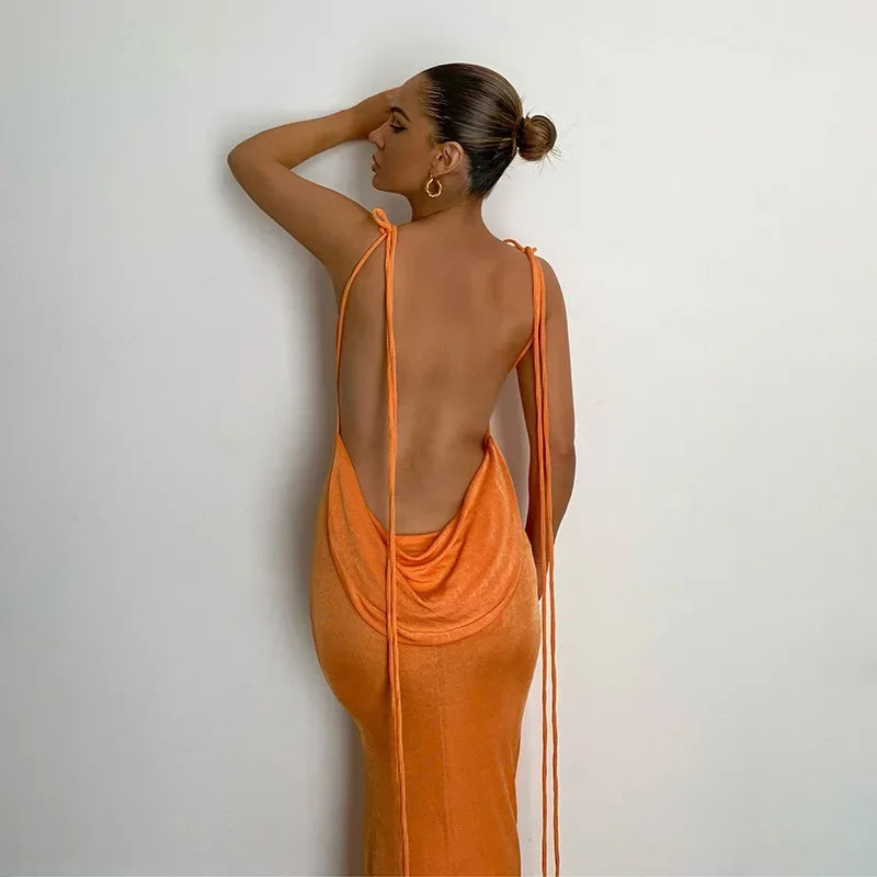 Serenity Backless Maxi Dress