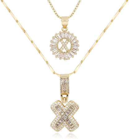 2 Pack Initial Necklace (80% OFF Today!)