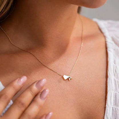 Initial Heart Necklace